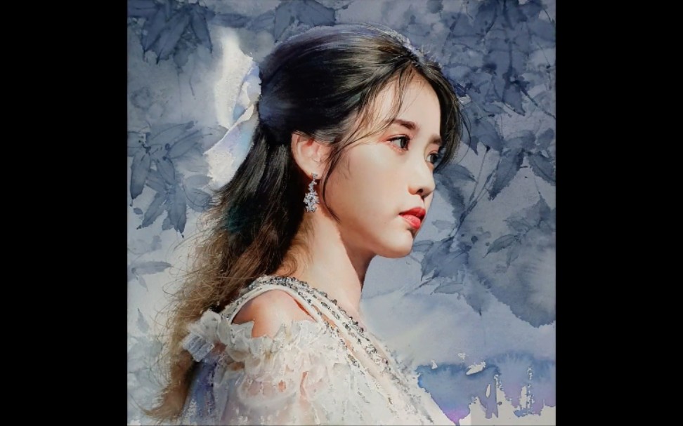 【水彩】misulbu教你绘画逼真侧脸女肖像