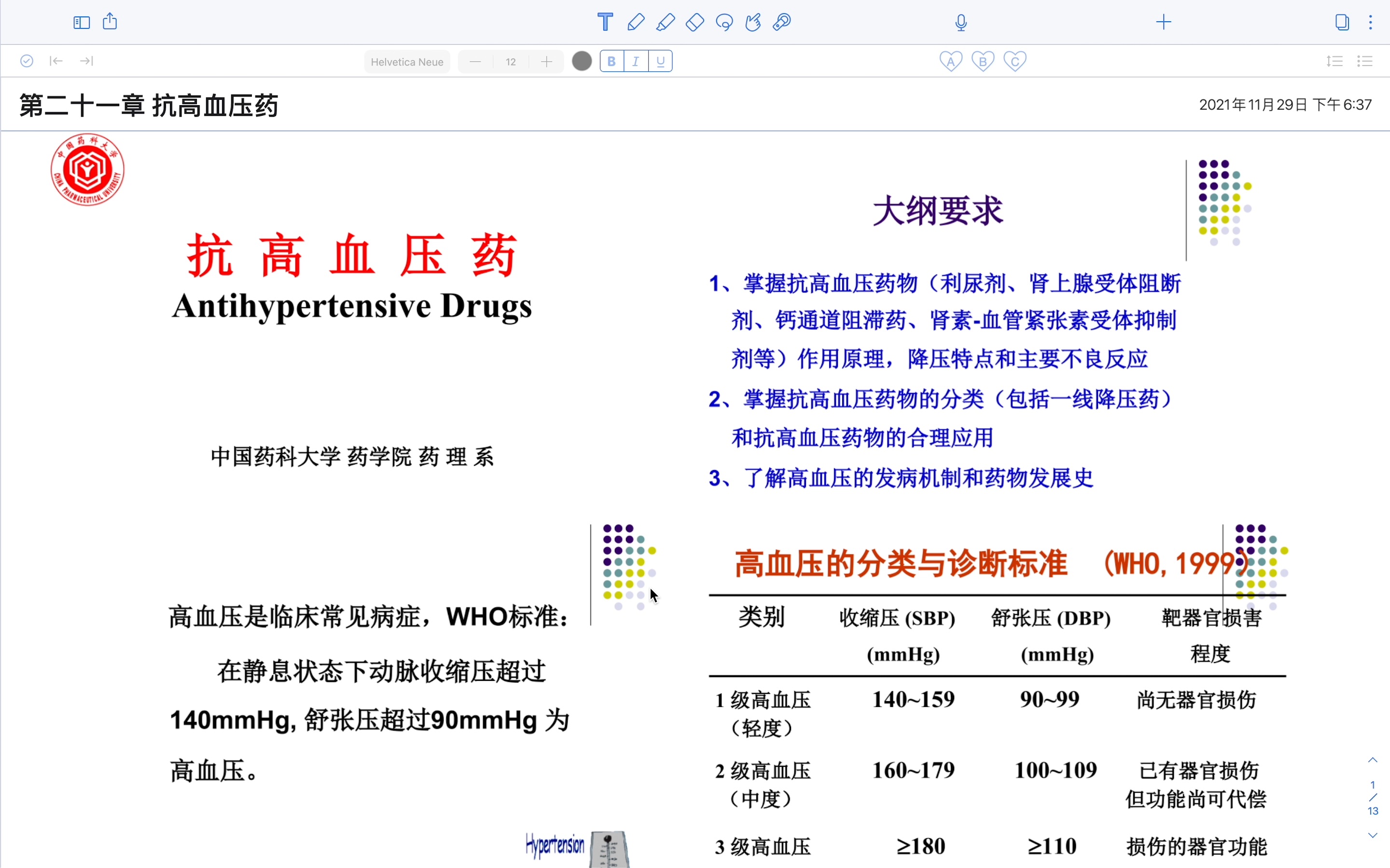 药理学课程21第二十一章 抗高血压药物哔哩哔哩bilibili