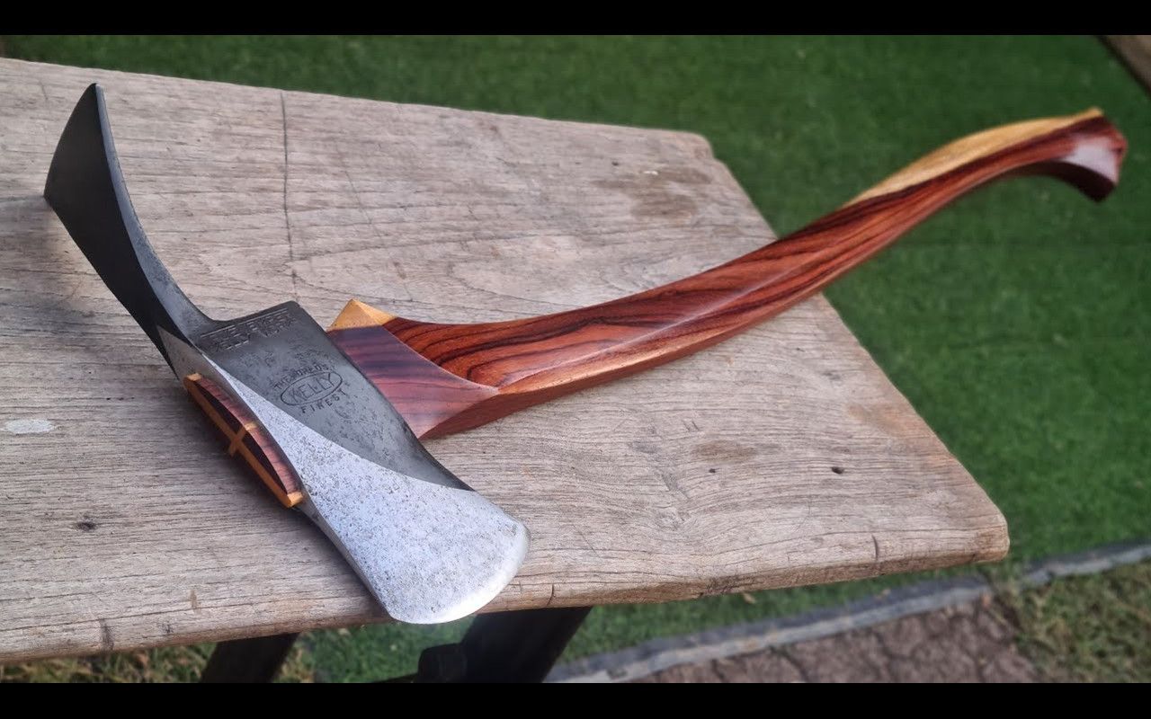 【手工】普拉斯基消防斧翻新并制作精美斧柄 | 作者:pooms project