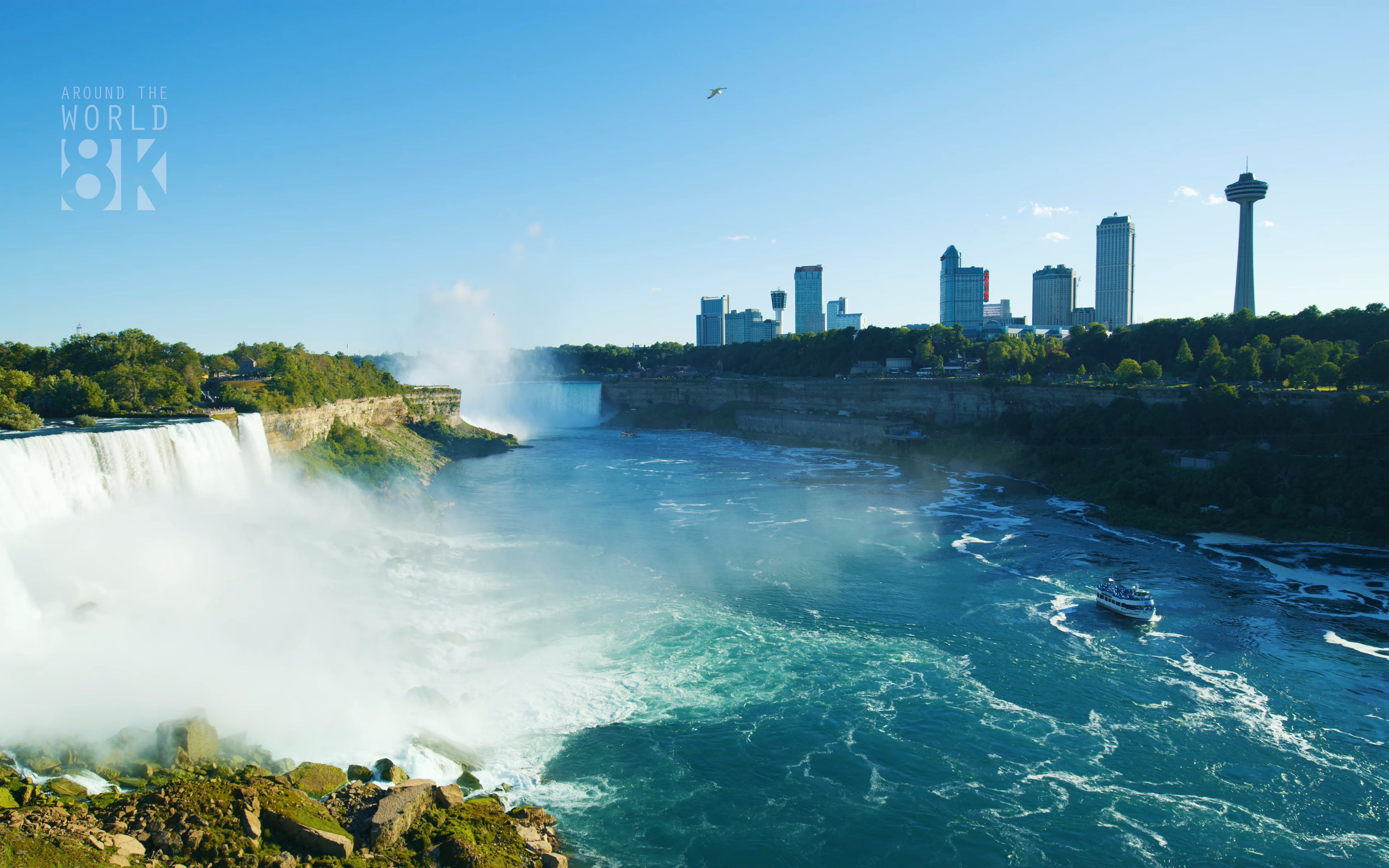 史上最高清画质城市巡礼 - 8k画质 - 尼亚加拉瀑布