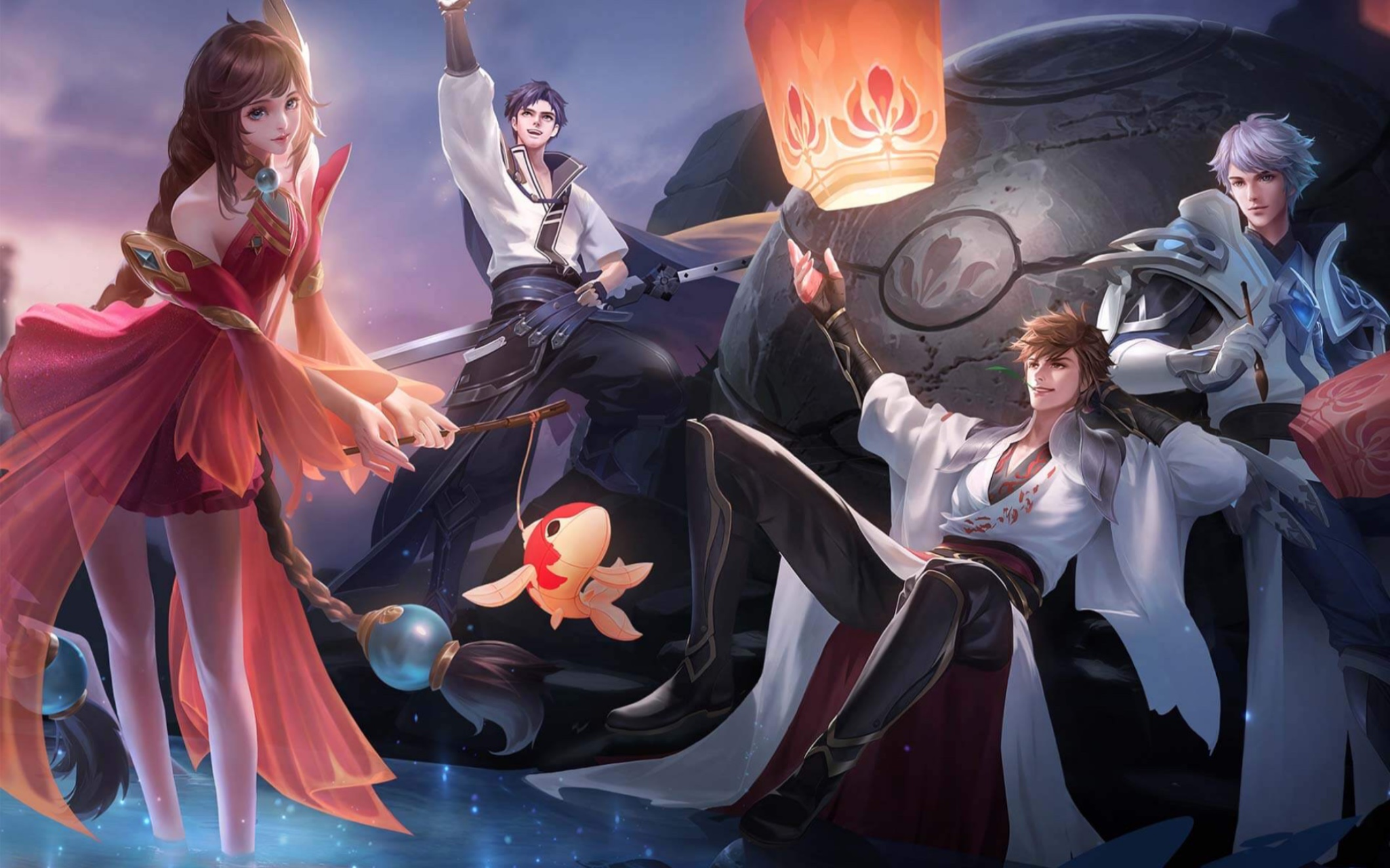 【王者荣耀/踩点/混剪/千灯之约】看千灯飘向那无尽的星空_哔哩哔哩