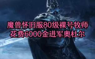 魔兽怀旧服80级裸号牧师 花费6000金进军奥杜尔