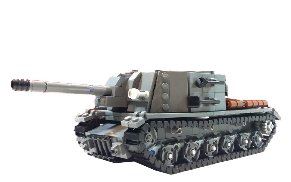乐高moc作品 二战苏联isu-152重型突击炮 作品展示_哔哩哔哩_bilibili
