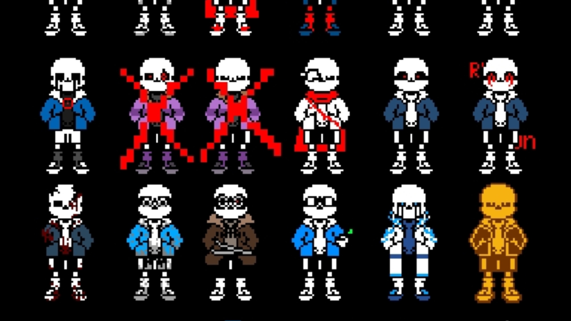 像素绘画sans