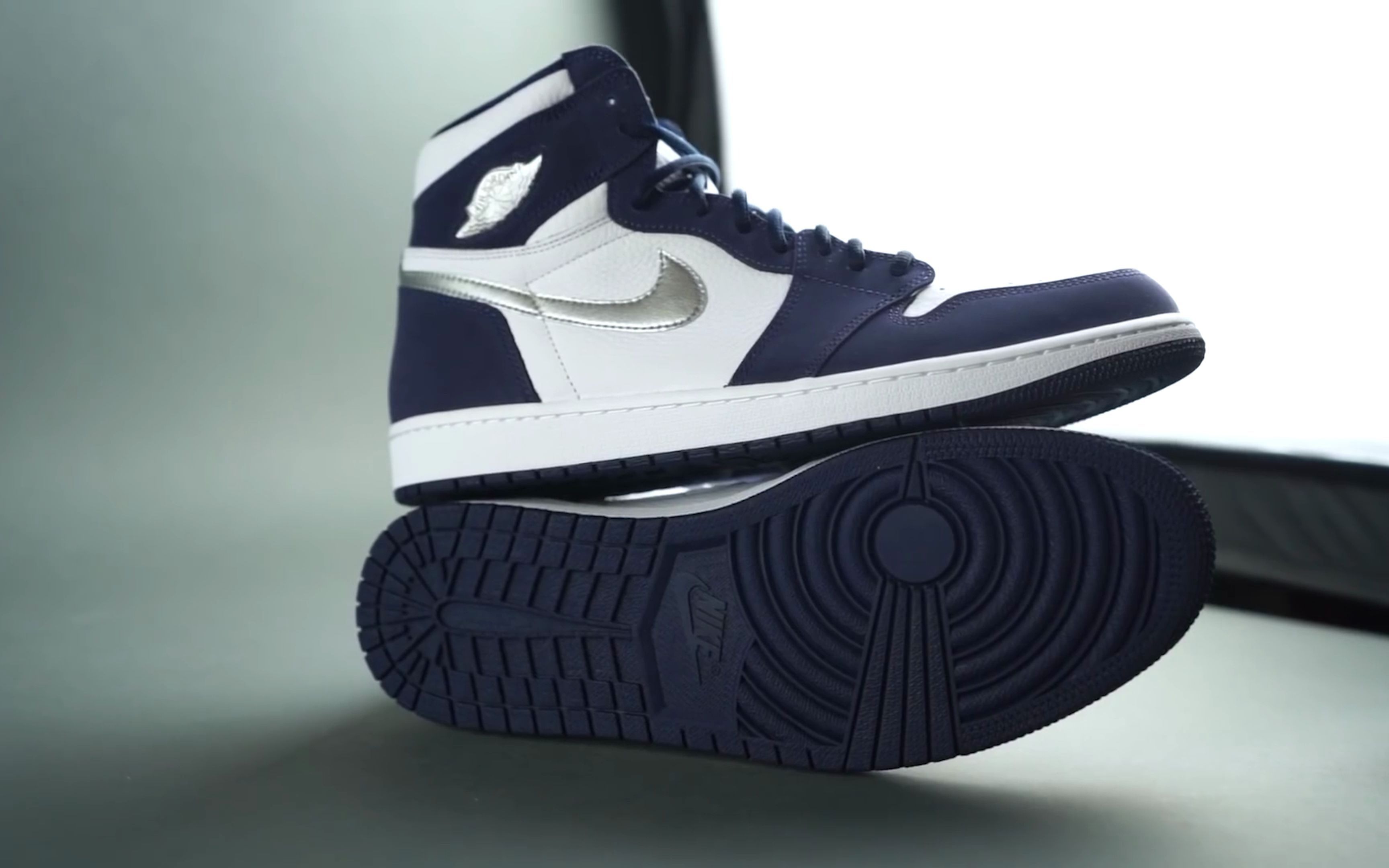 Air Jordan 1 High OG "Midnight Navy" 午夜蓝 细节实拍哔哩哔哩bilibili