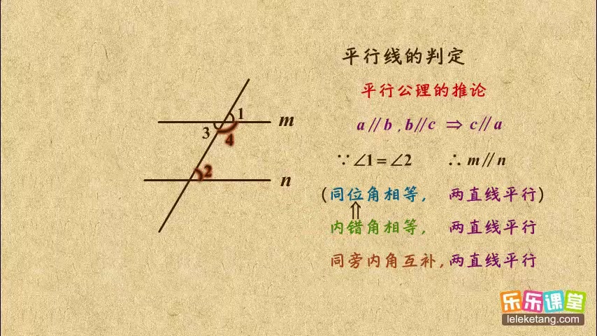 [图]秒杀名师 初中数学七年级下册 平行线及其判定