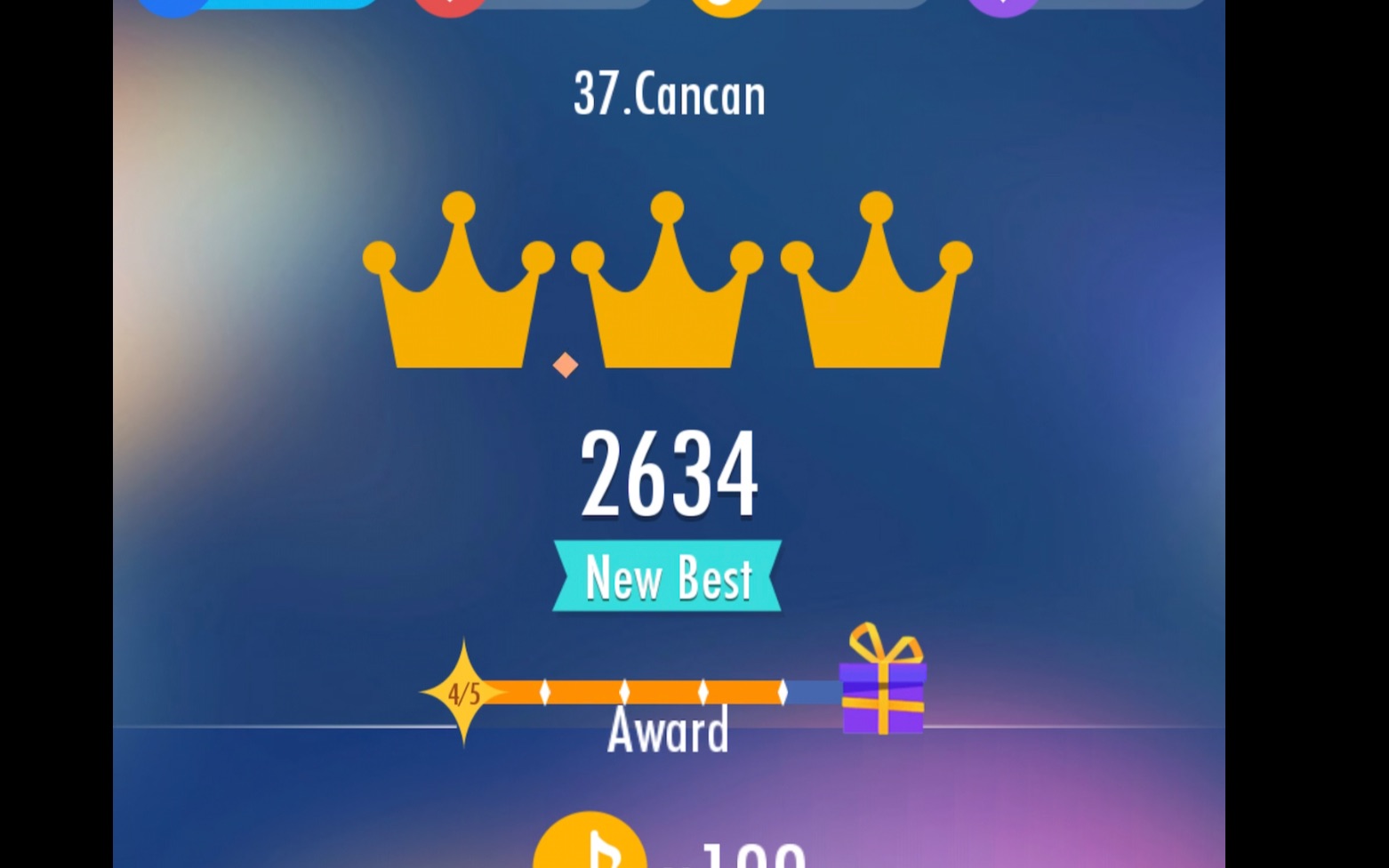piano tiles 2 | 钢琴块2|康康舞曲 |2634 分(第二世界纪录)