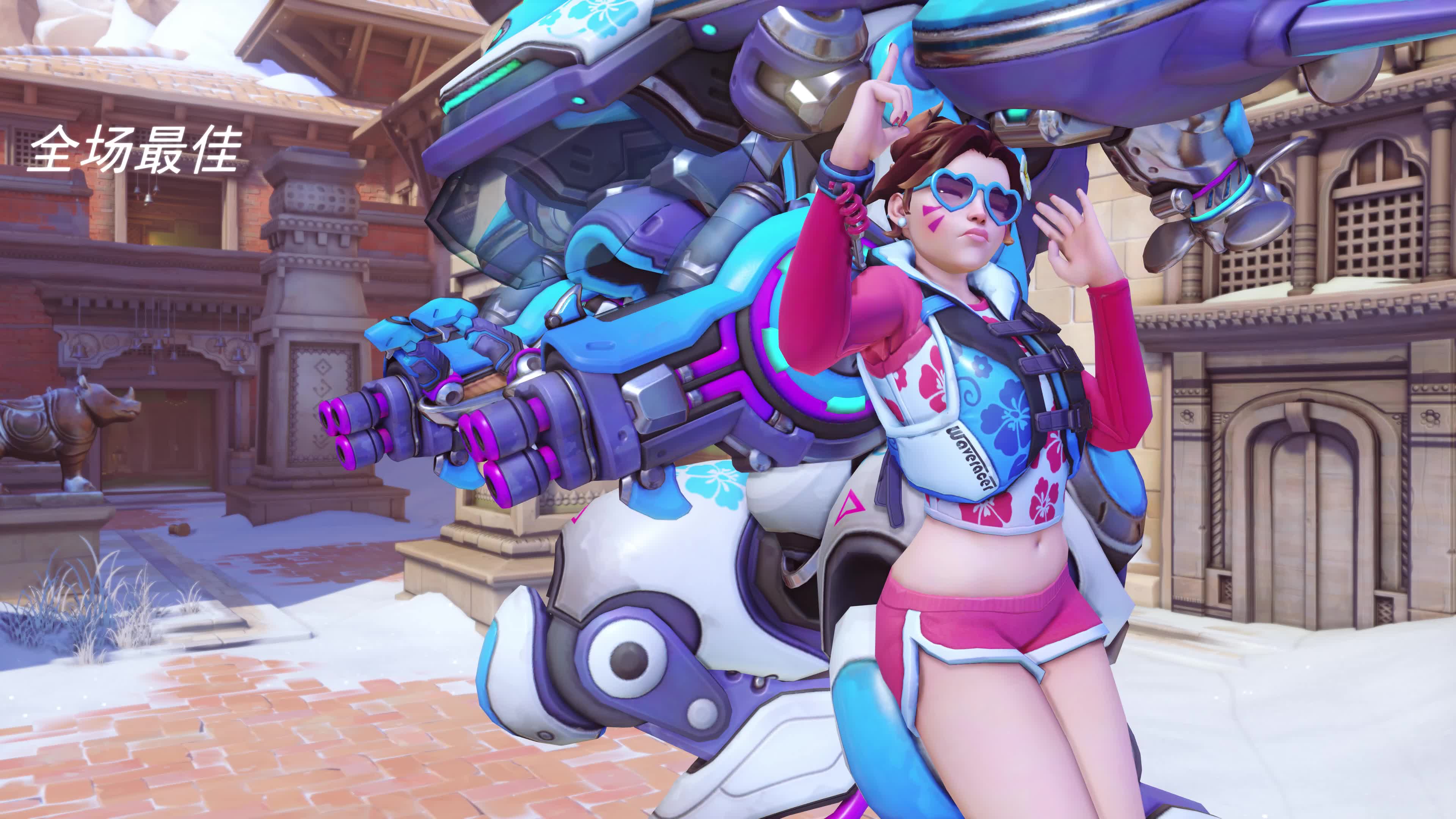 守望先锋d.va一波大带走四人