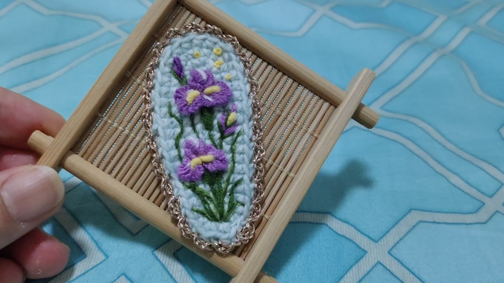 蝴蝶兰刺绣发夹上新