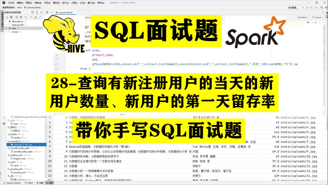 SQL面试题28查询有新注册用户的当天的新用户数量、新用户的第一天留存率哔哩哔哩bilibili