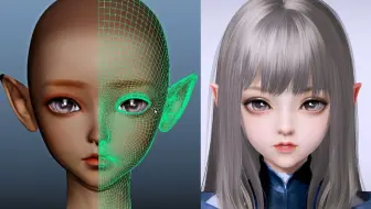 【MAYA建模】日韩小姐姐制作，超详细的角色布线教程.