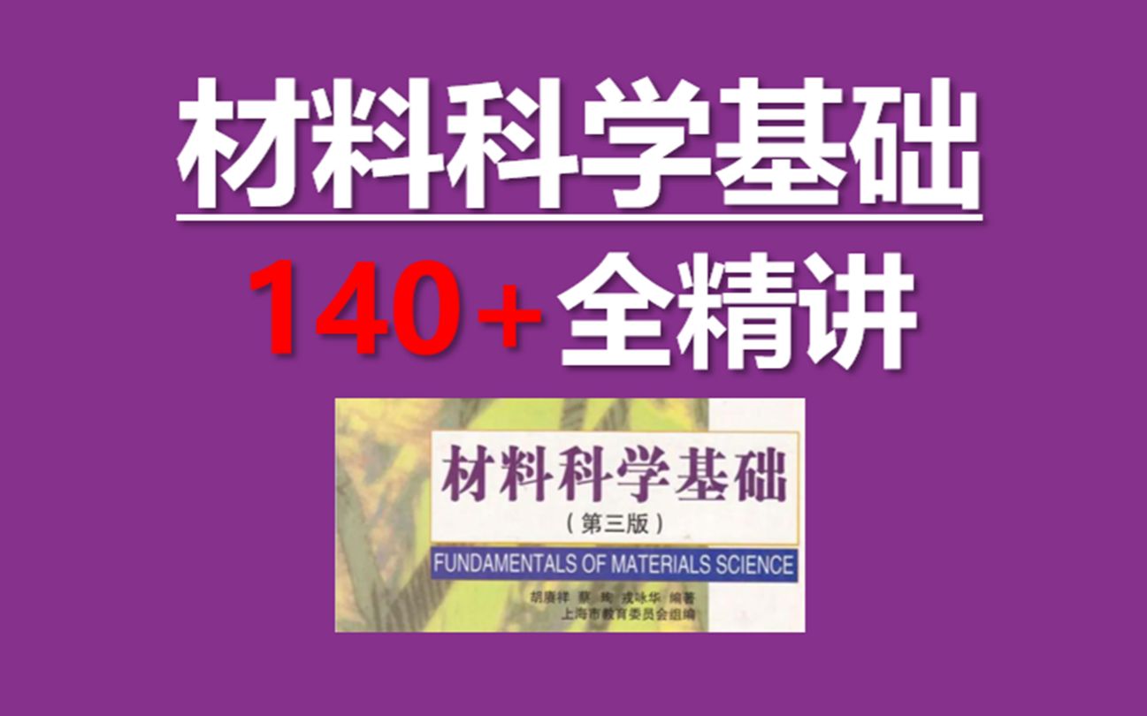 【四川大学848】材料考研 材料科学基础全精讲一(原子结构与键合、 晶体学础、FCC BCC HCP晶向晶面指数)哔哩哔哩bilibili