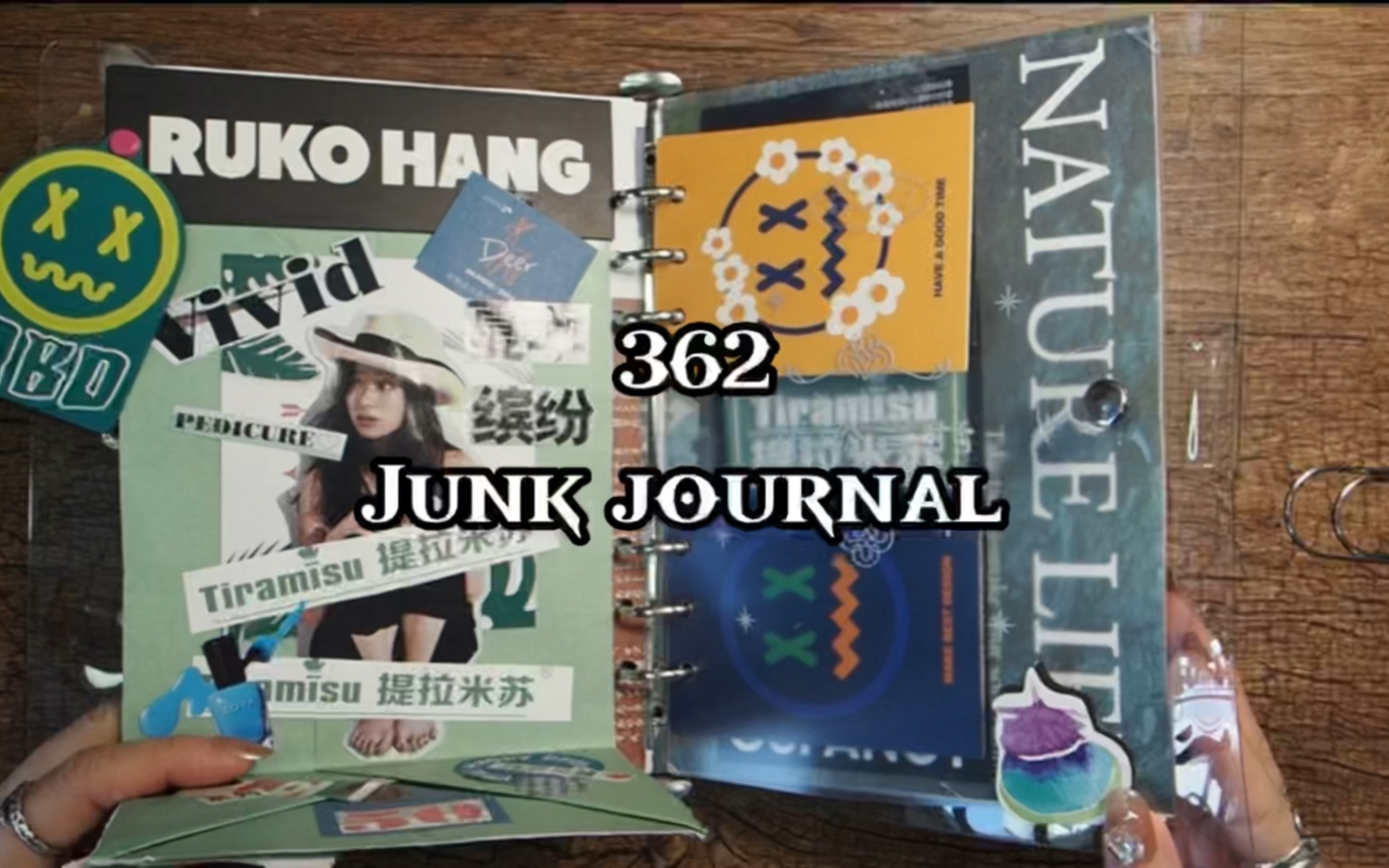 362期junk journal |生活碎片#艺术垃圾杂志#手帐日更挑战#废物利用#给你看看我的手帐#用垃圾做手帐哔哩哔哩bilibili