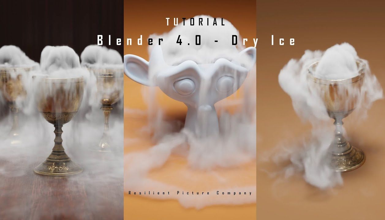 Blender 4.0 ! 制作逼真的干冰教程!哔哩哔哩bilibili