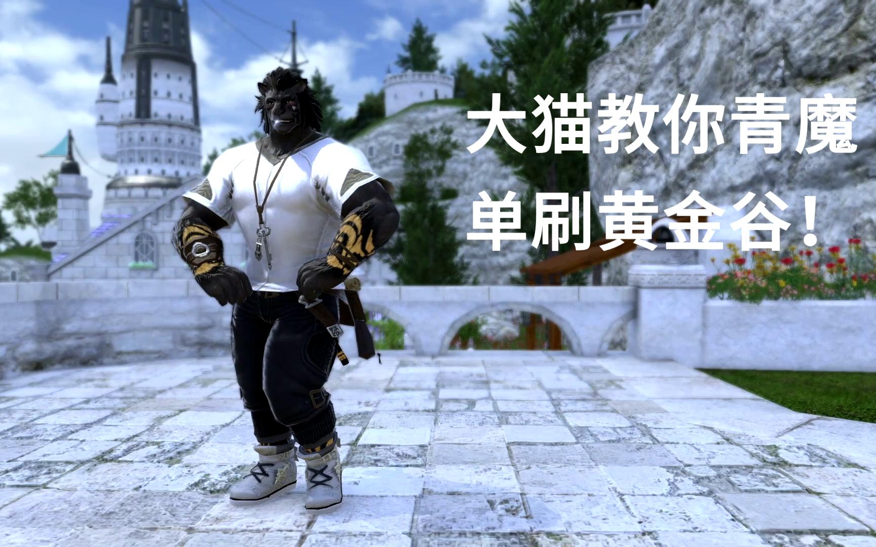 [图]【FF14】大猫教你单刷黄金谷！5分30先慢慢来吧！