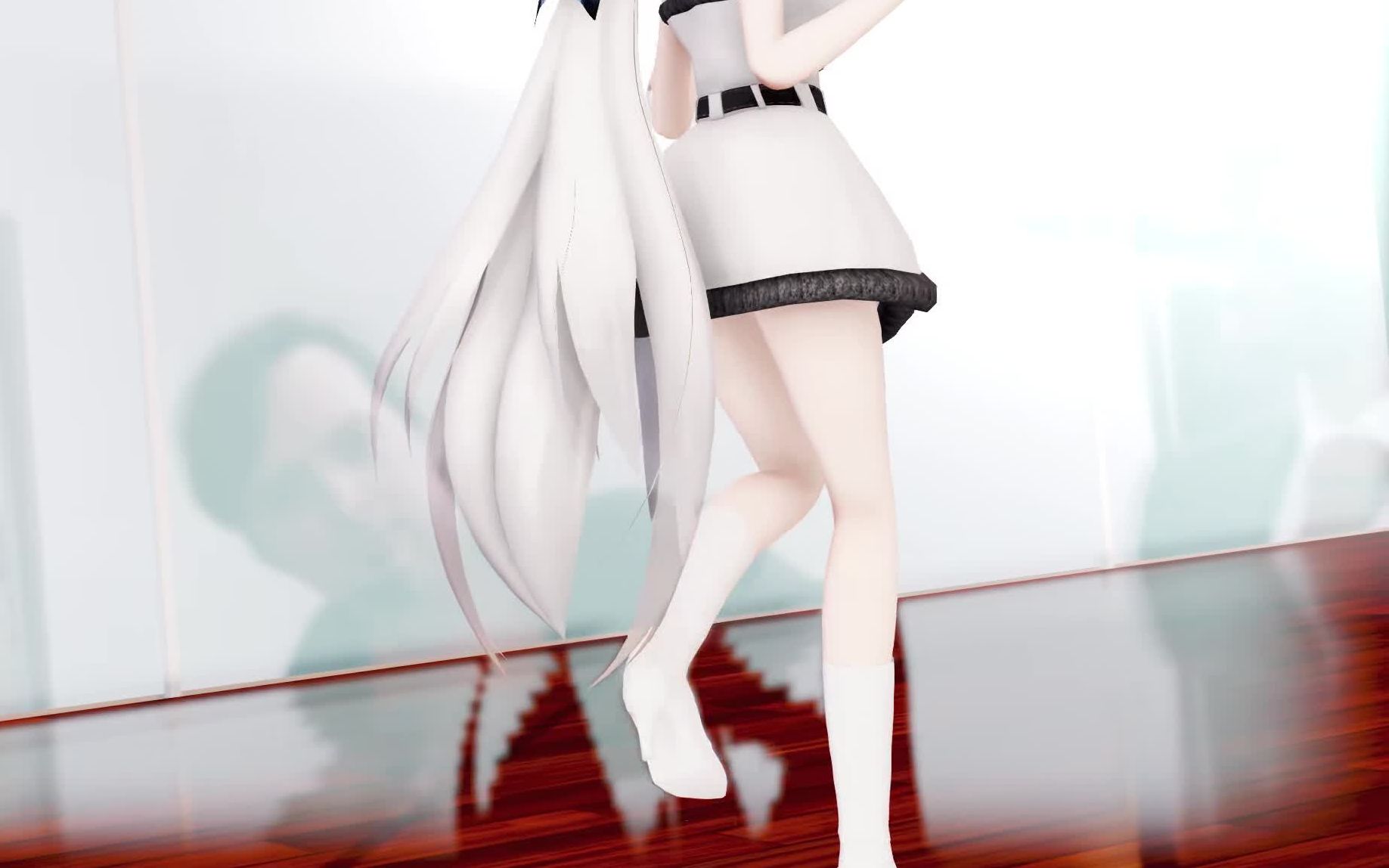 【MMD/弱音】白色圣诞装/哔哩哔哩bilibili