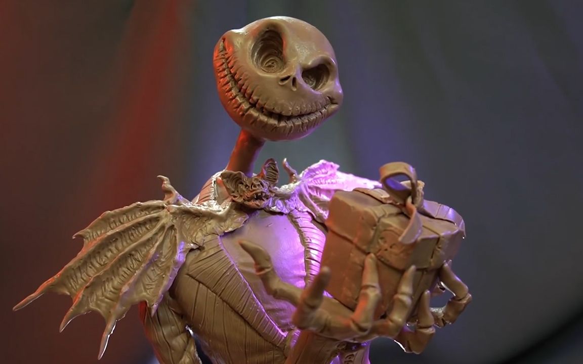 【泥塑】三月春风里体验圣诞夜惊魂——南瓜王杰克_哔哩哔哩_bilibili