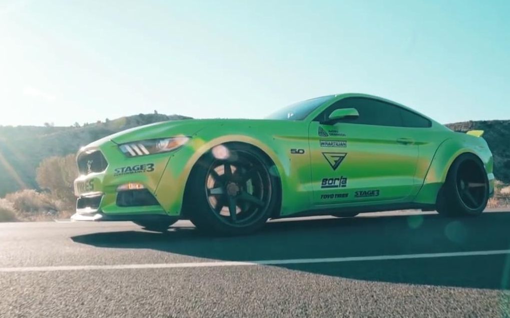 50大v8福特野马gt爆改宽体疯狂燃烧