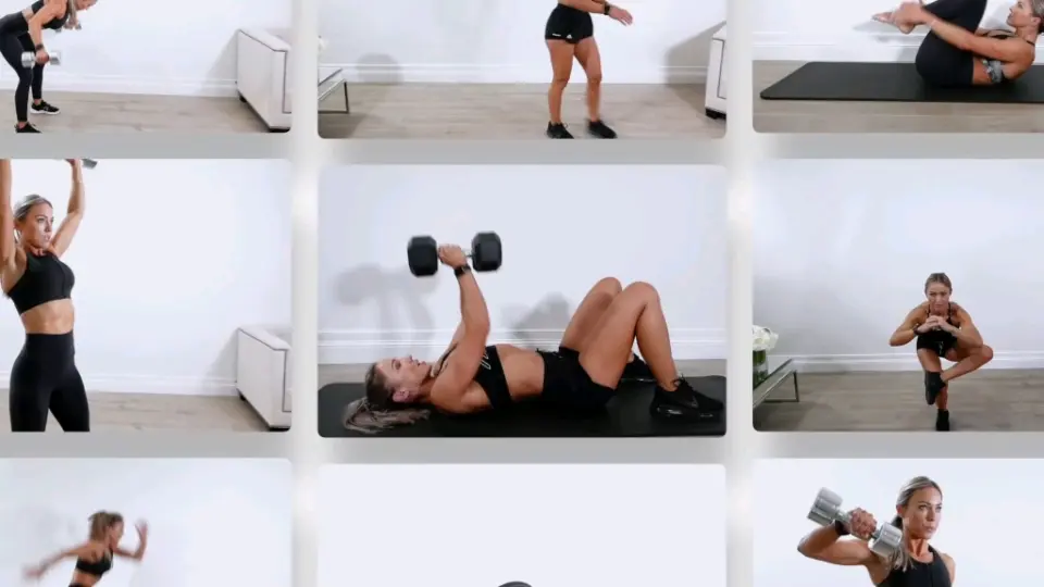 1 Hour DUMBBELL FULL BODY WORKOUT at Home