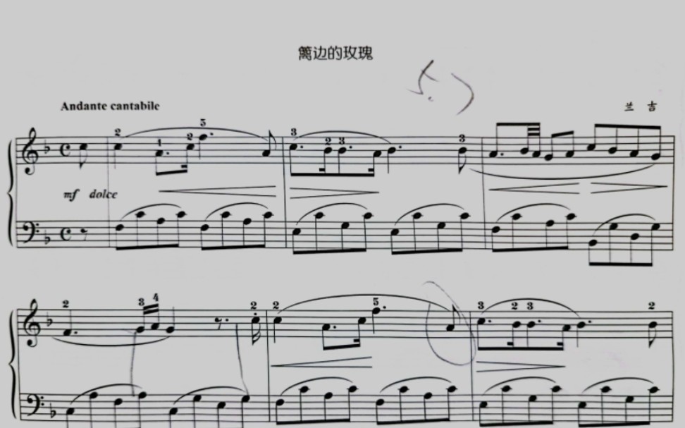 兰吉《篱边的玫瑰》