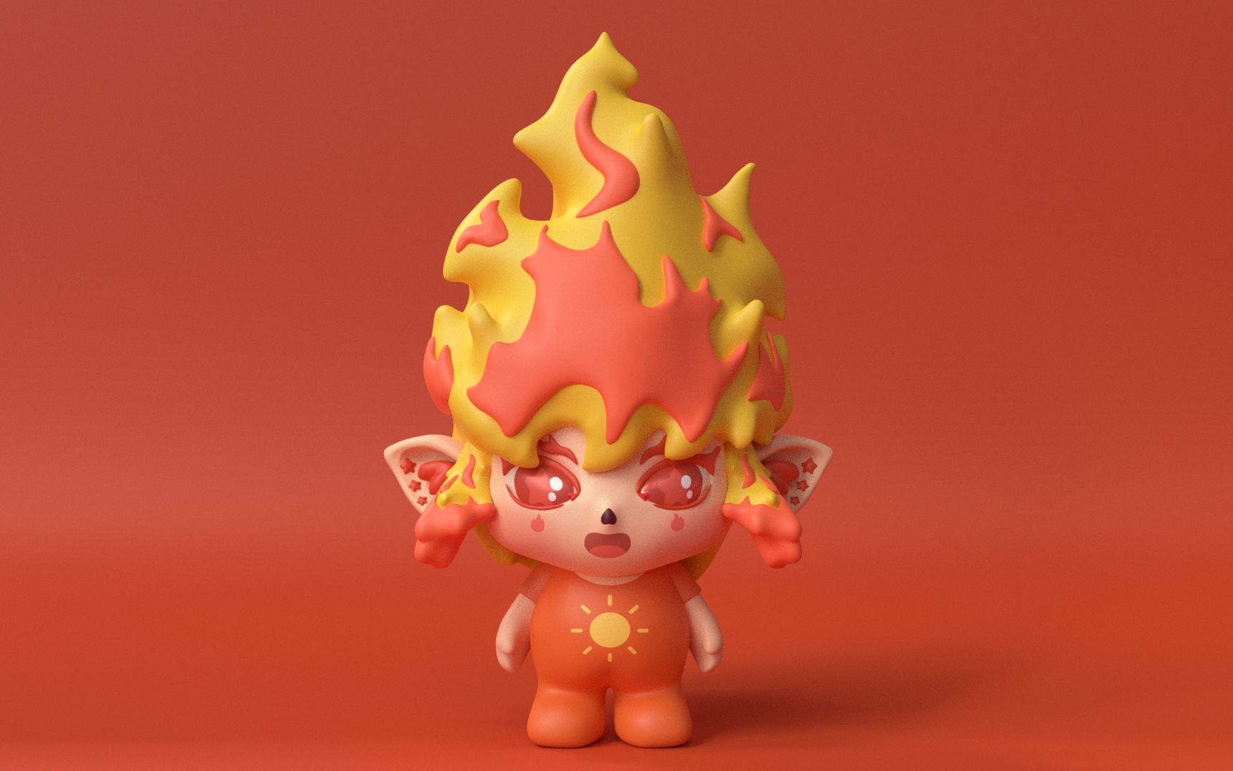 活动  【毕业设计】火宝宝 blender建模