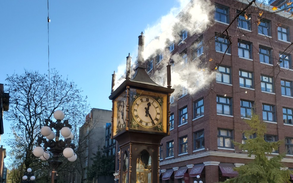 温哥华煤气镇蒸汽钟 vancouver gastown steam clock