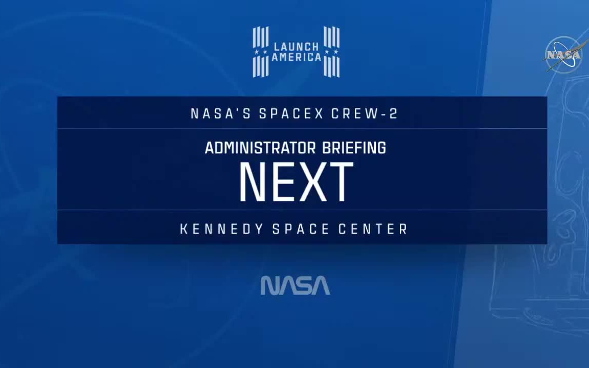 nasas spacex crew-2 mission countdown clock update with acting