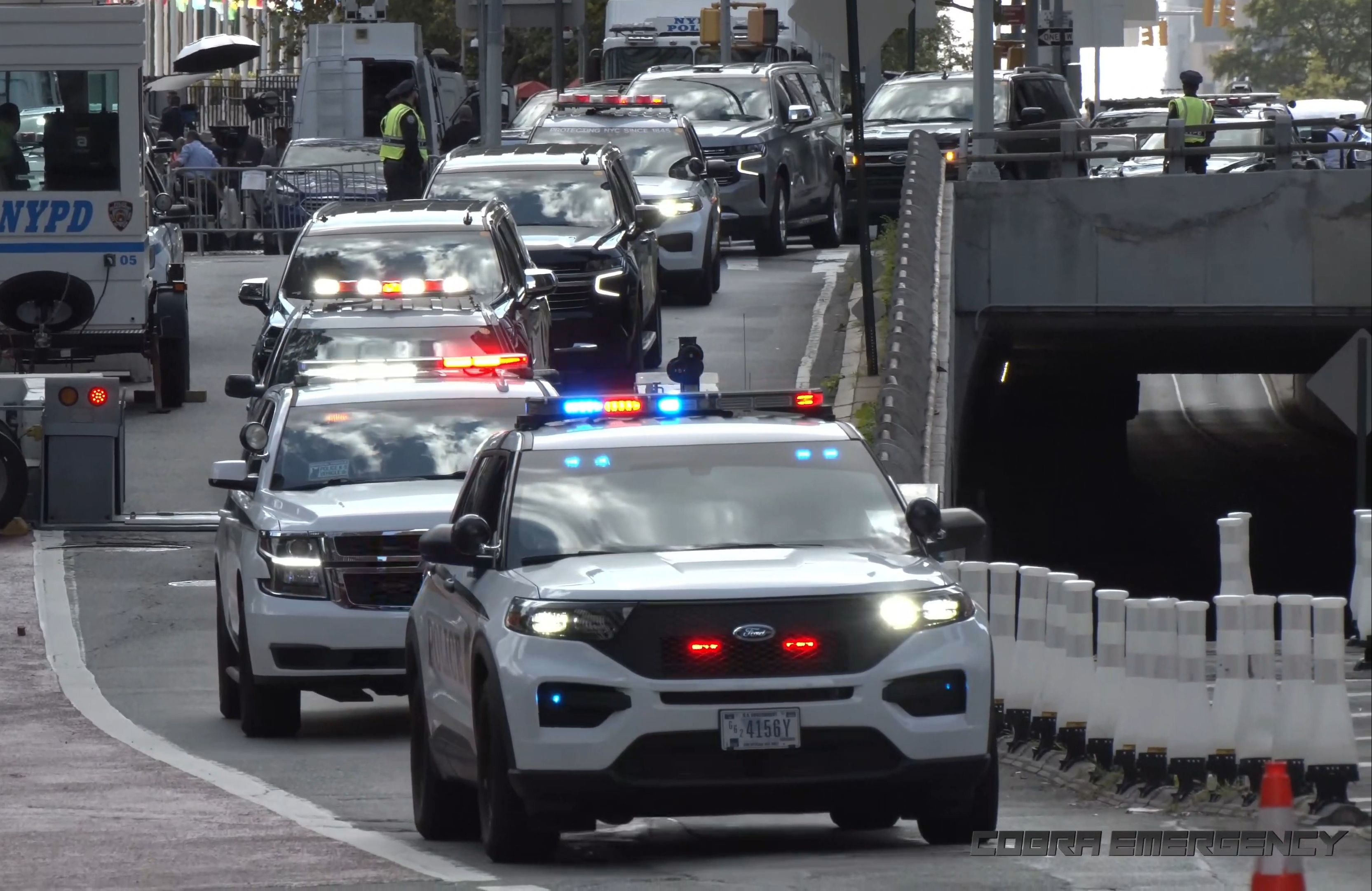 美国总统拜登的车队,美国警车