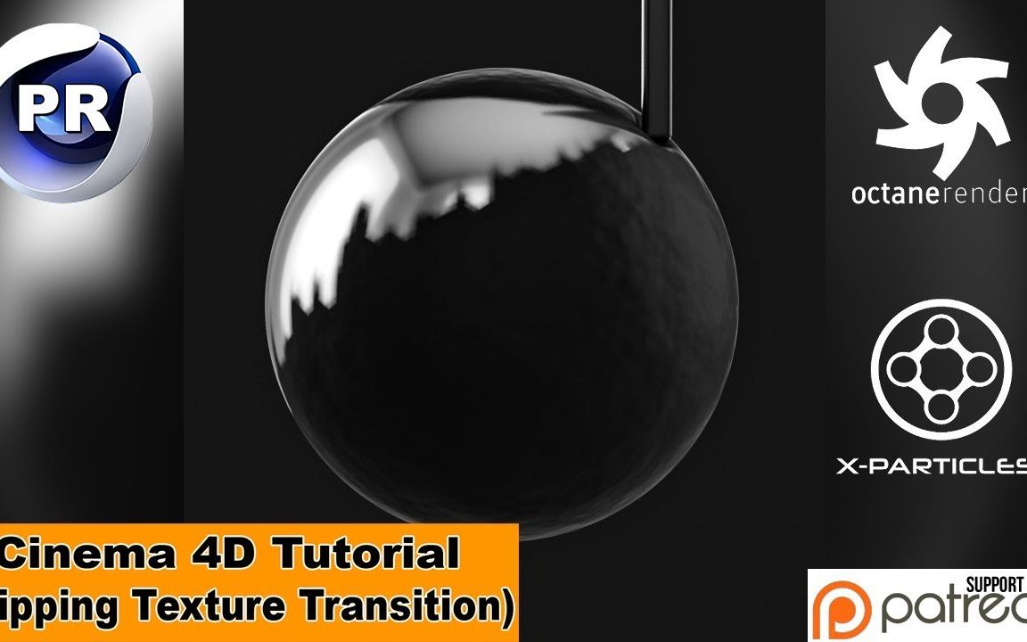 【C4D / OC /XP粒子结合制作滴水纹理转换】【C4D教程】【C4D中级教程】【OCtane渲染器教程】【XP粒子教程】【野生中文字幕】【GSan分享】哔...