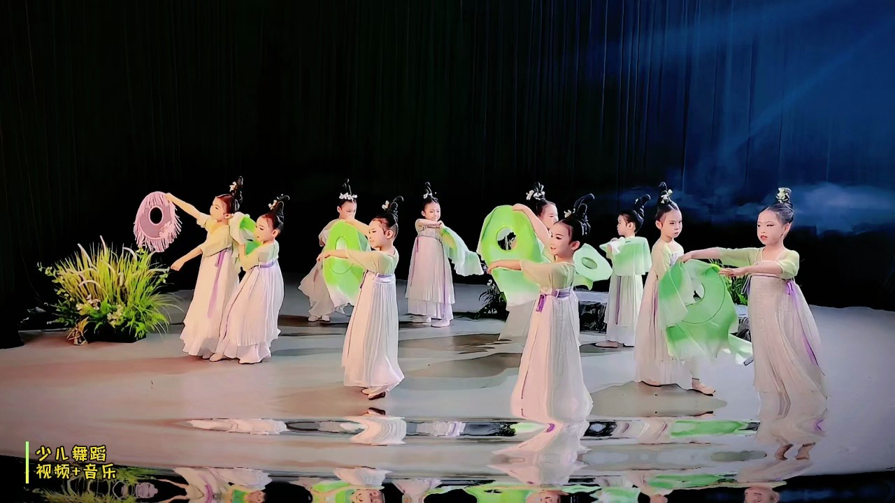 《烟雨行舟》古典少儿舞,女孩群舞,幼儿园小学都适合排练