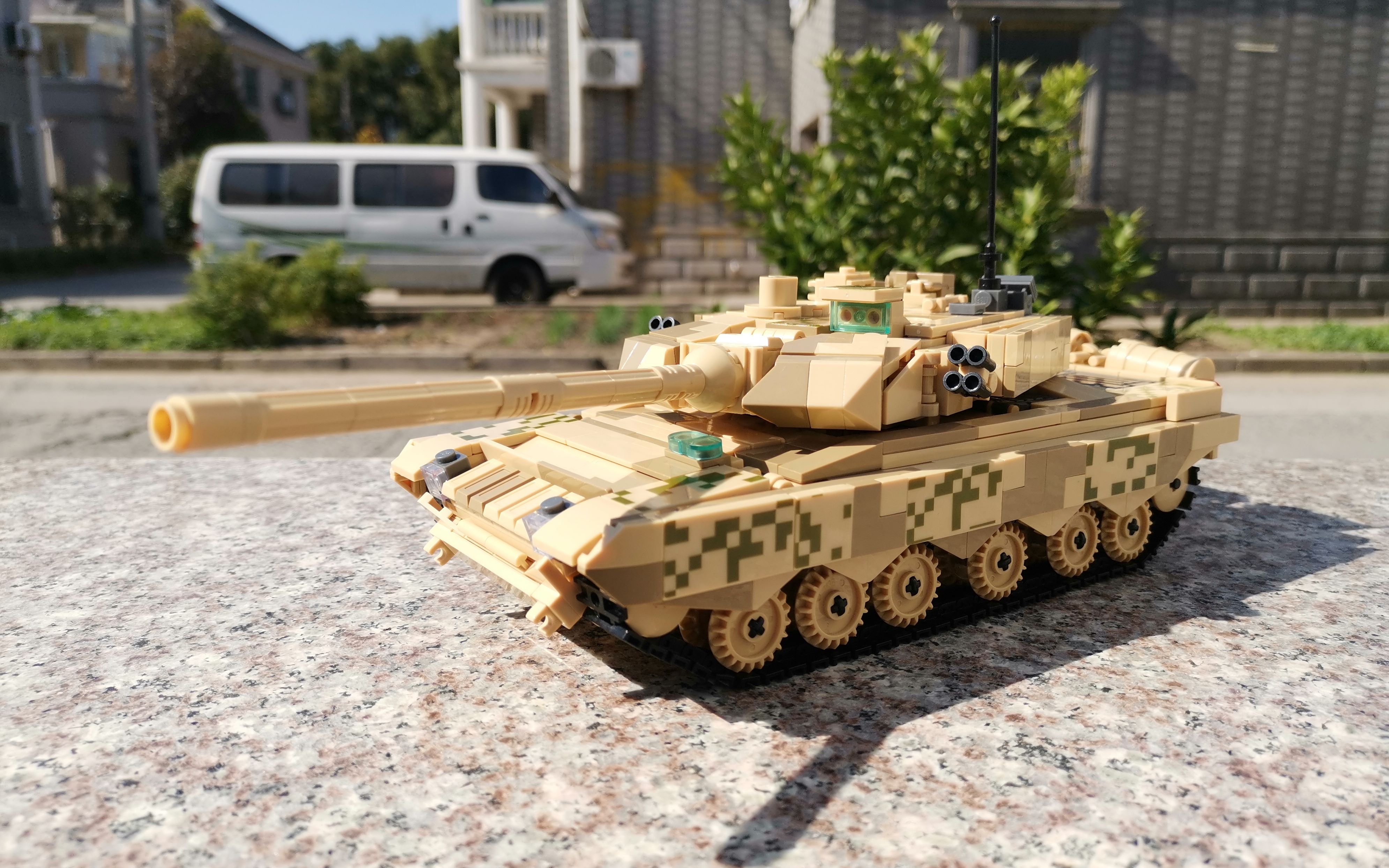 中国陆军的中坚力量小鲁班积木99a型主战坦克b模式