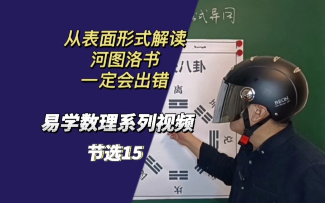 解读河图洛书 单从表面形式来理解,一定会出错 易学数理课程节选之15哔哩哔哩bilibili