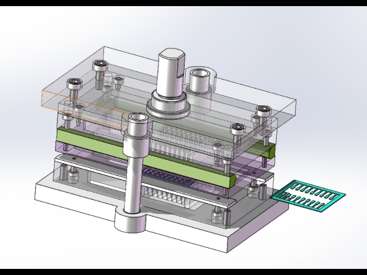 冲压落料复合模具毕业设计,需要定制的可以咨询哦