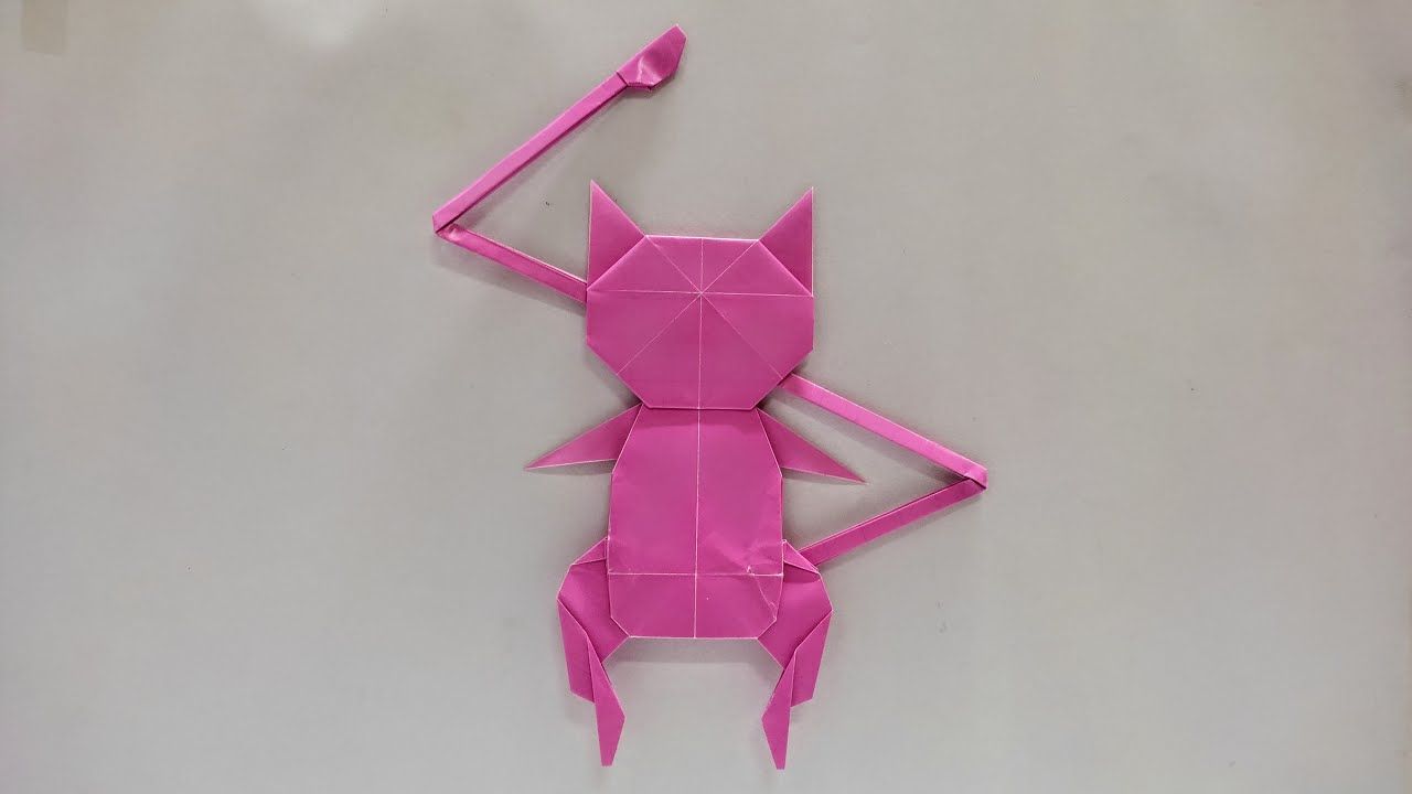 【origami instructions】梦幻宝可梦折纸教程origami pokemon mew