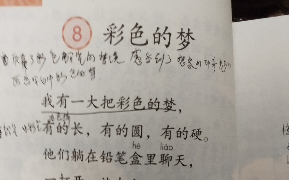 [图]《彩色的梦》试讲，试讲要求:了解各种各样的梦。感受梦境的美好，指导学生有感情地朗读课文。