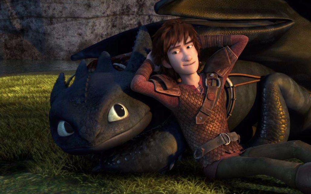 [驯龙高手]无牙与小嗝嗝的初次接触的内心日常_哔哩哔哩_bilibili