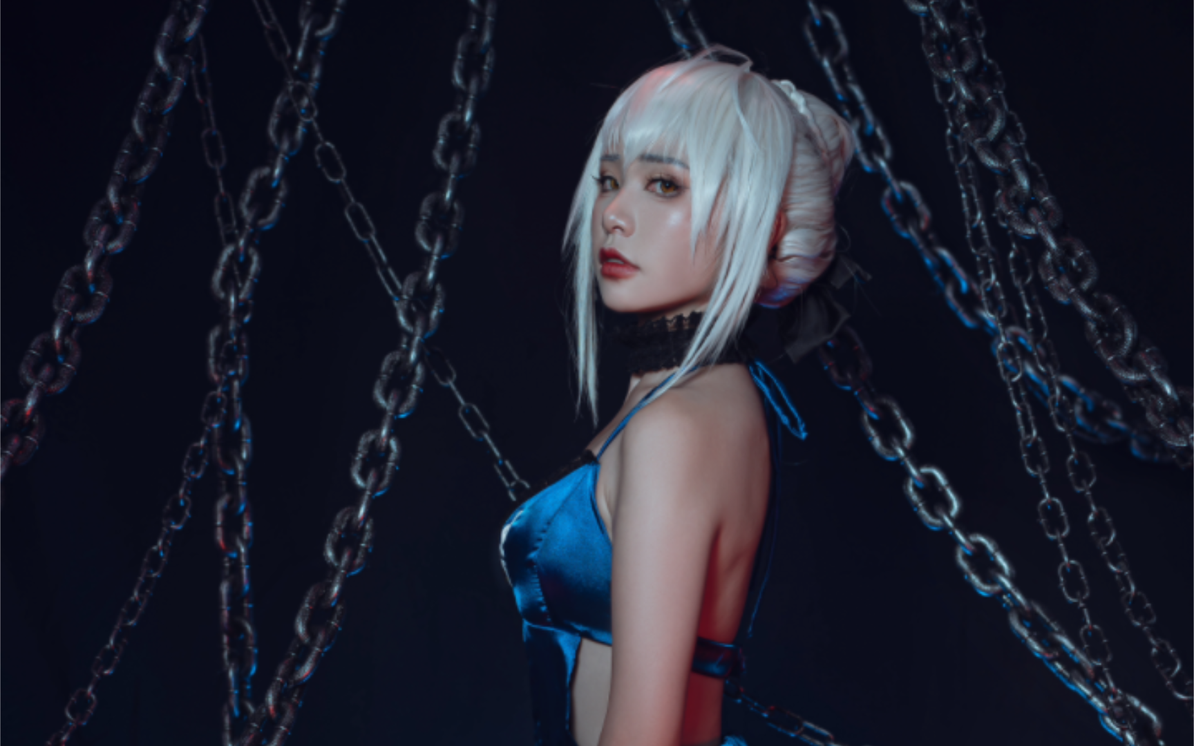 [图](Cosplay) 爆机少女喵小吉 - fate／stay night～黑呆花絮