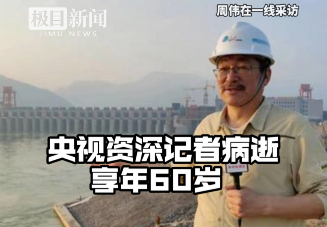 央视新闻中心资深记者周伟突发疾病逝世,享年60岁哔哩哔哩bilibili