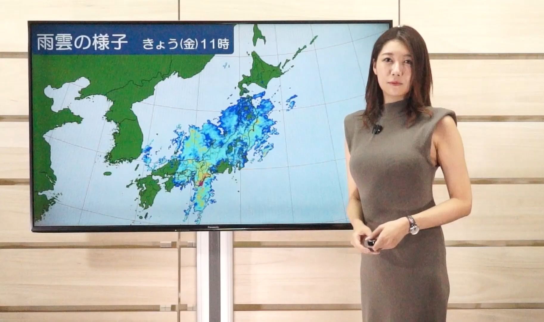 日本天氣預報姐姐——穂川果音:明日にかけ北日本は大雨に警戒を