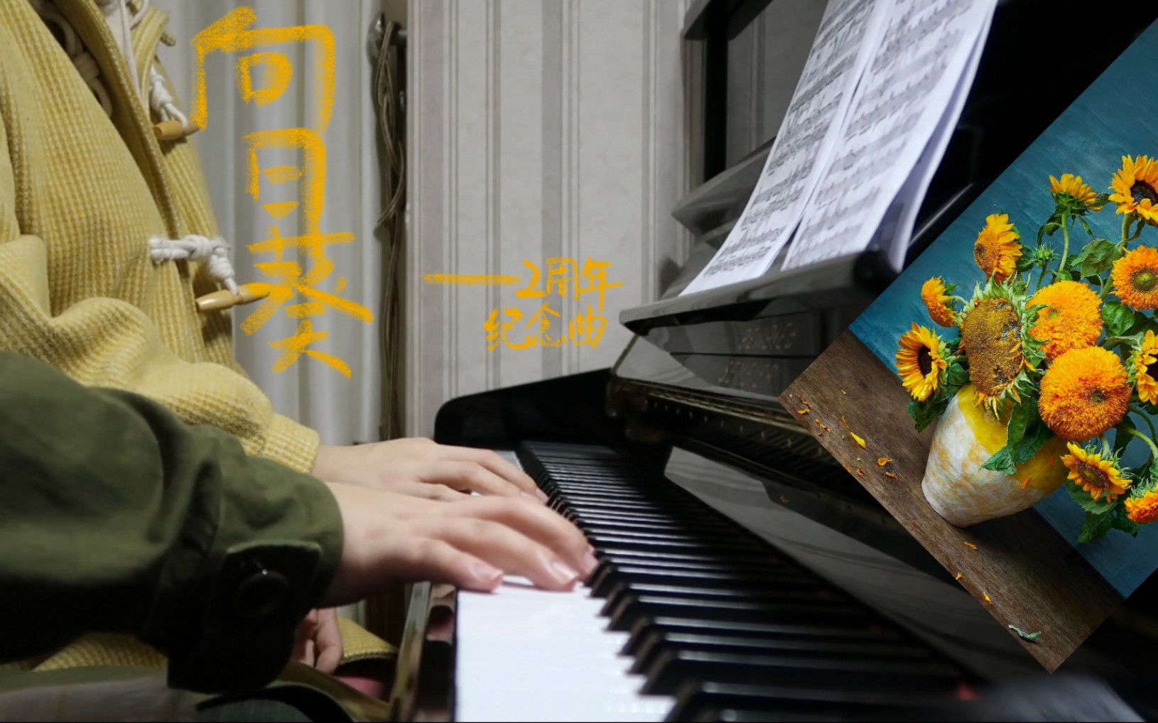 第一次四手联弹练了七个小时能弹成什么样陷入纯情插曲向日葵