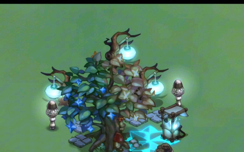 奥比岛装修丨无bug月灵树|晚上亮灯这几个家具更加恐怖