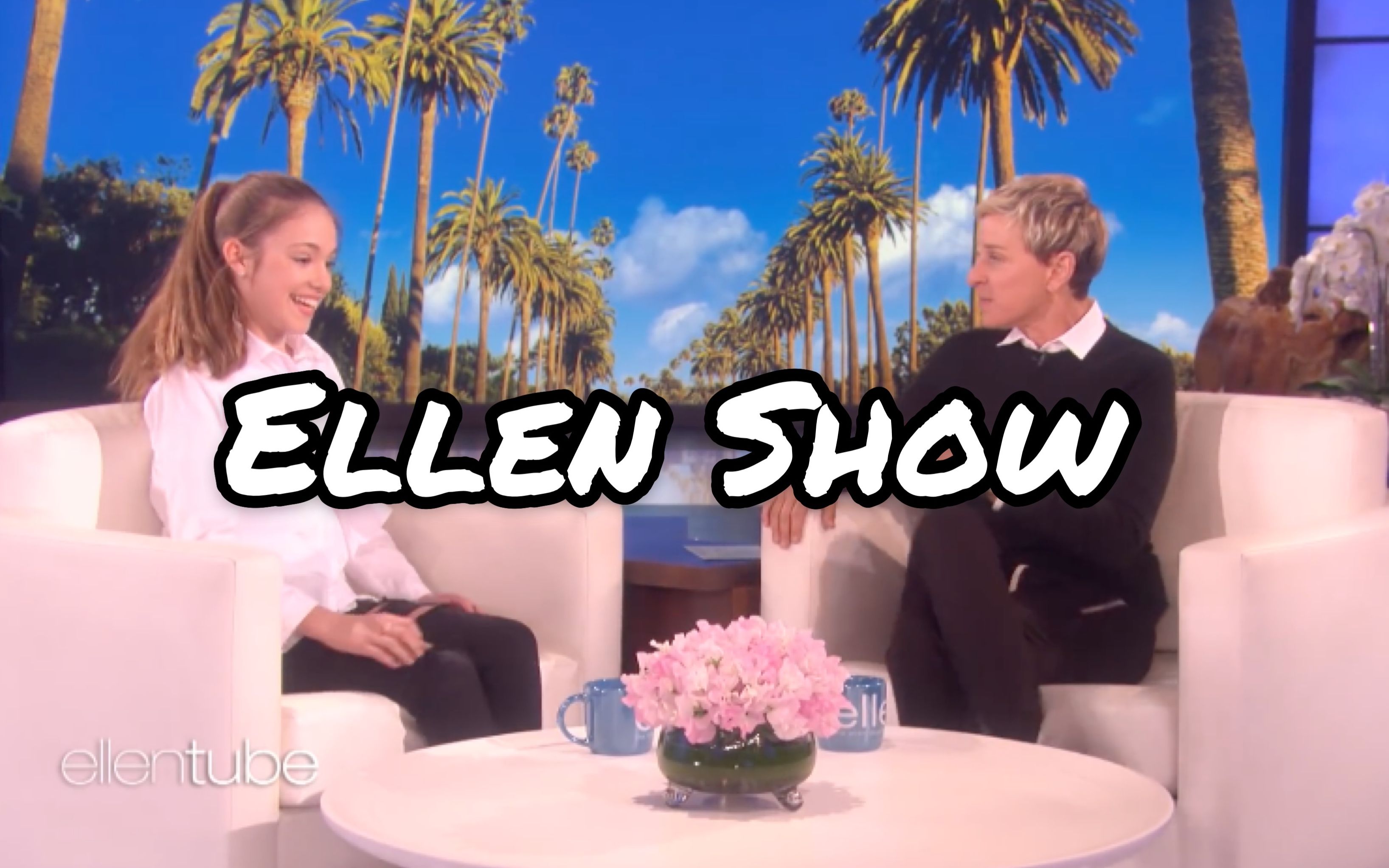 [图]【艾莉AllieSherlock】12岁受邀访谈美国著名脱口秀《EllenShow》