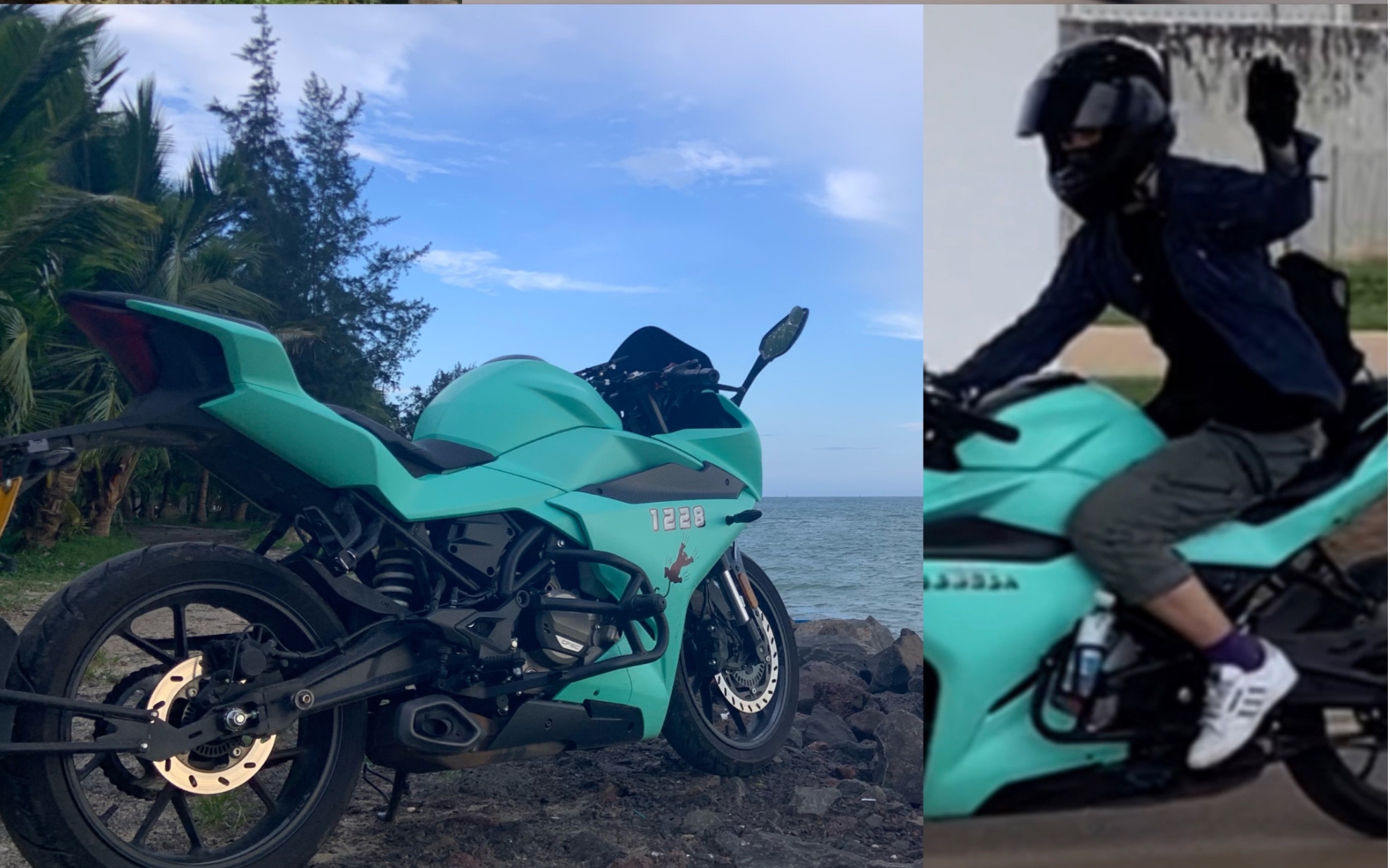 【春风250sr】tiffany蓝 第二弹 这次好好拍了