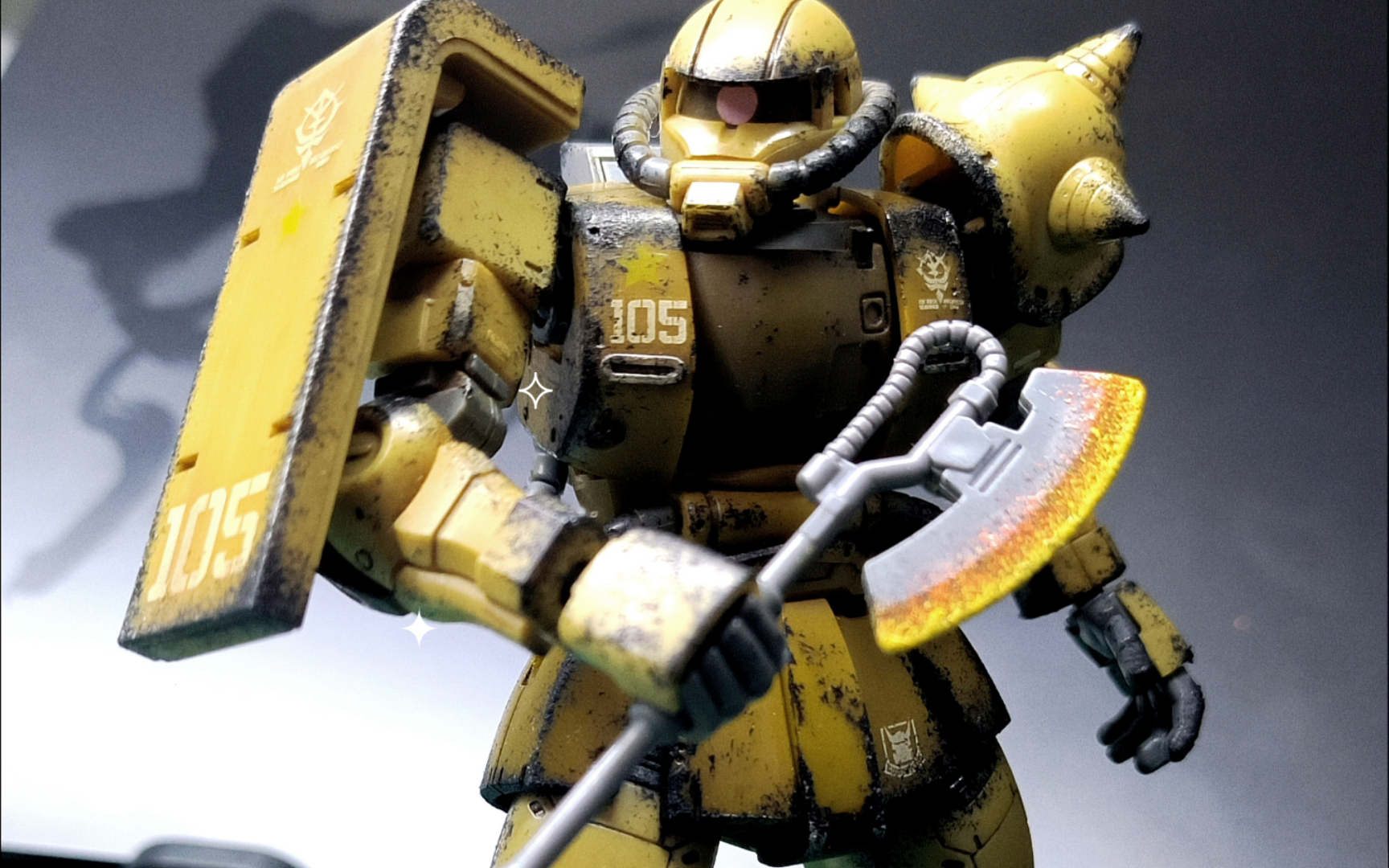 唯美gto扎古加农简单旧化,小孩不懂事涂着玩的