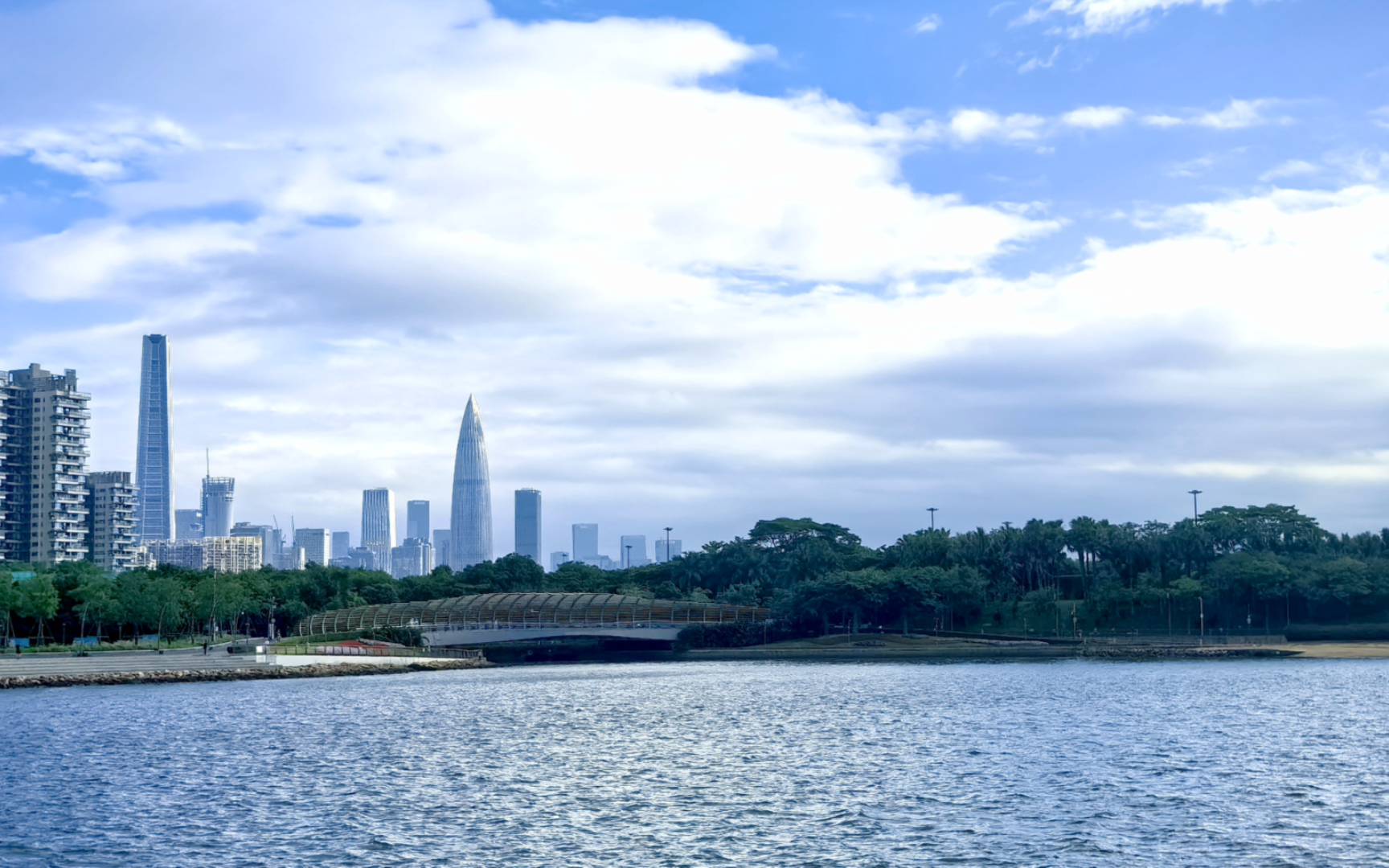 打卡深圳湾公园,运动氛围很棒,下次争取跑完全程90