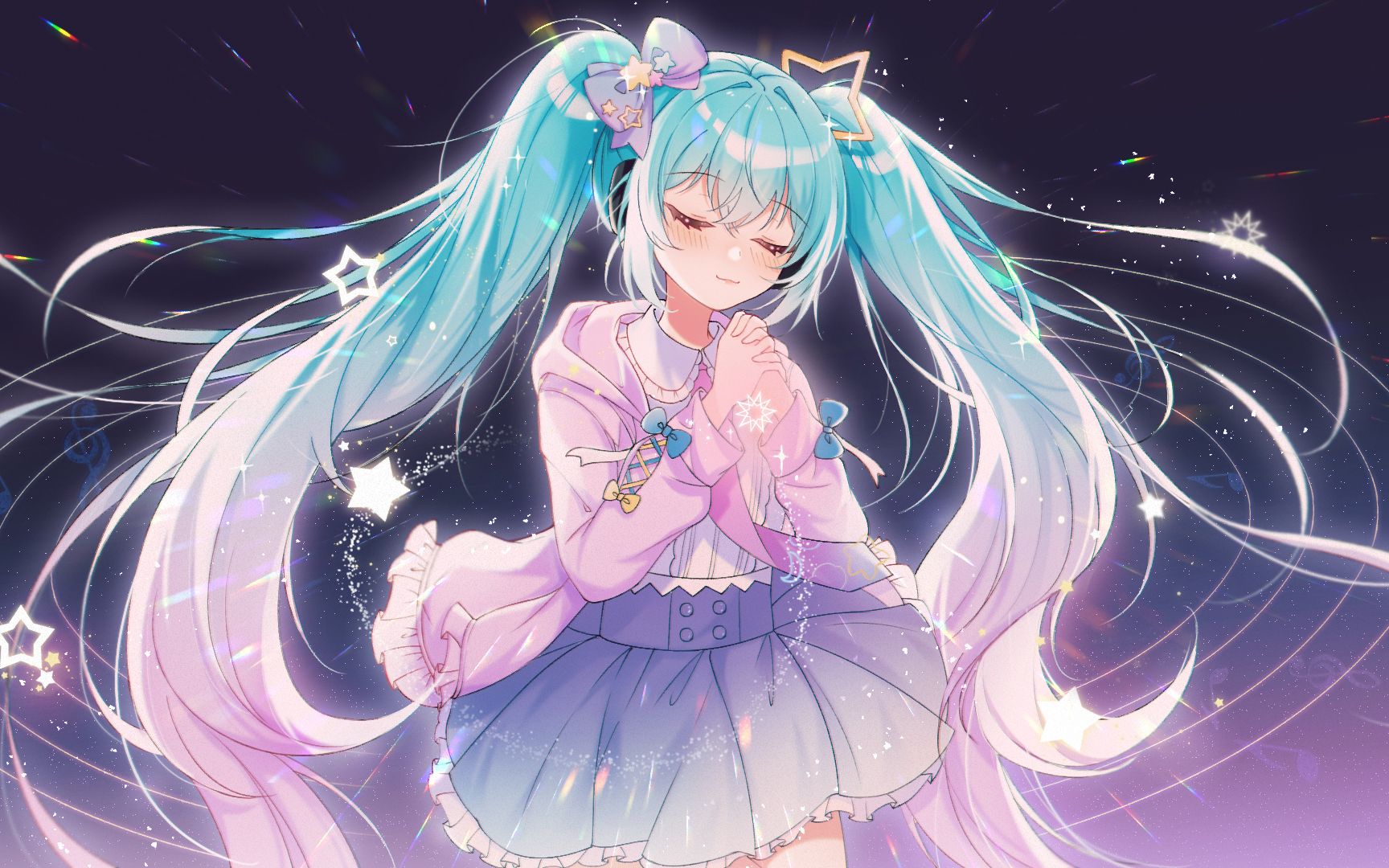 [图]【初音日语原创】纵使有一天你化作繁星，我也永远都会是「君のStargazer」【附中字】