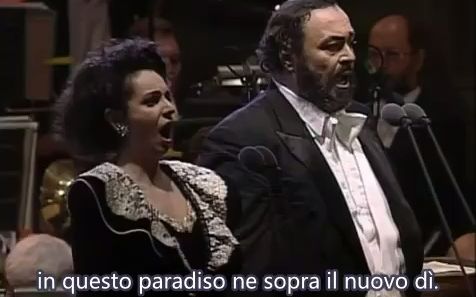 [图]意大利歌剧/双语字幕/茶花女 饮酒歌 Pavarotti 帕瓦罗蒂 __Verdi_La_Traviata__Brindisi 1993_