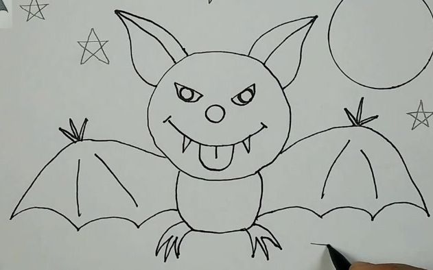 吸血蝙蝠简笔画图片
