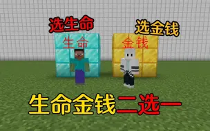 下载视频: 【MC】生命金钱二选一！选金钱将一无所有！