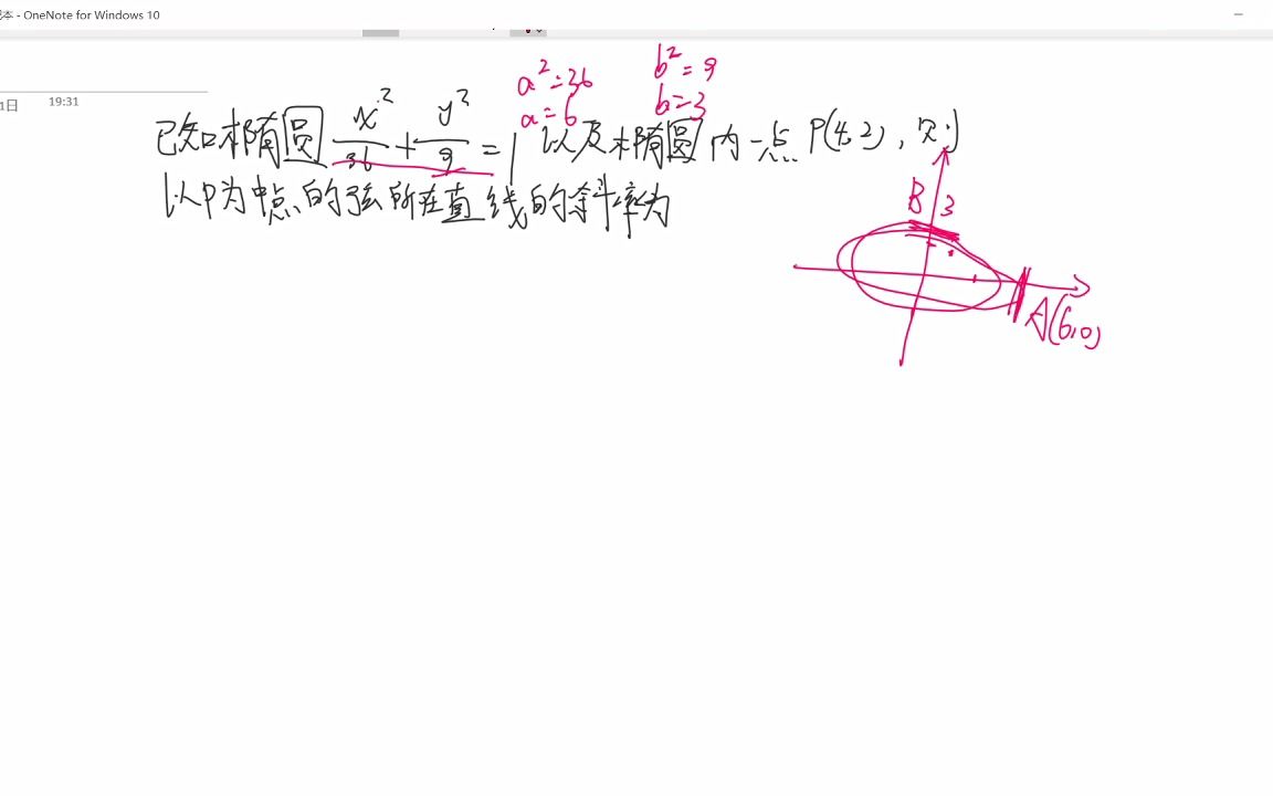 椭圆求斜率一个题哔哩哔哩bilibili